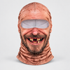 Smiling printed fabric Halloween mask, styled product image